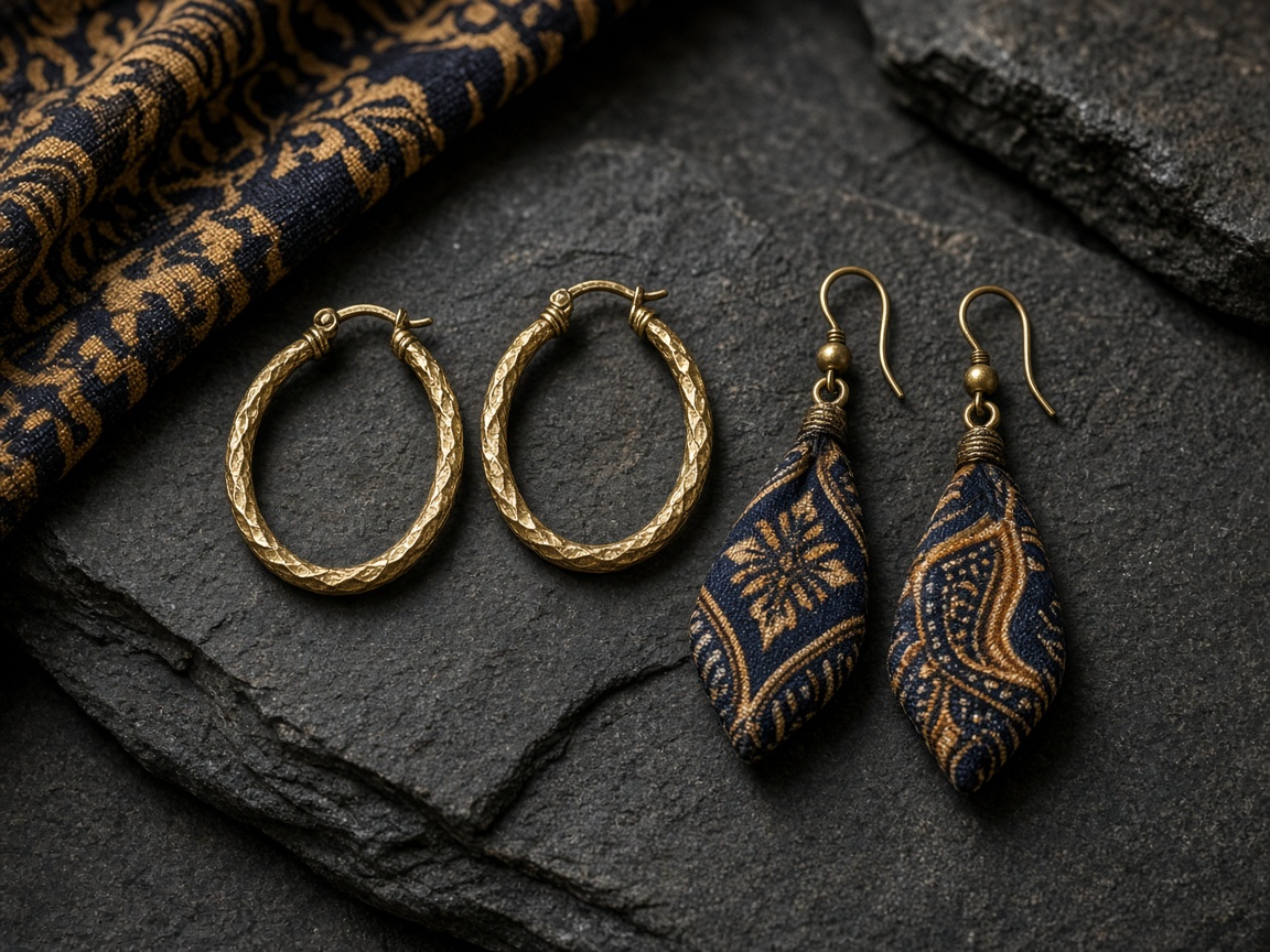Bone Stud Pair — Earrings