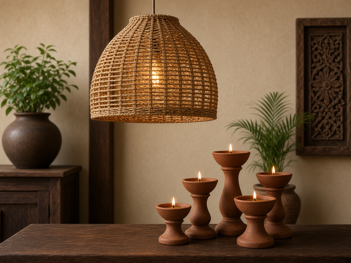 Clay Diya Stand (Set of 6) — Lighting & Decor