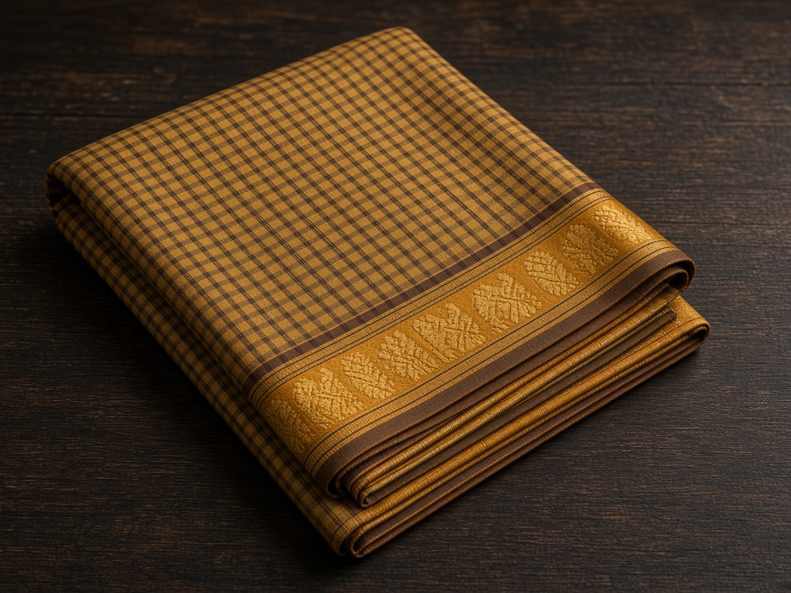 Perahera Gold Lungi — Designer Lungi